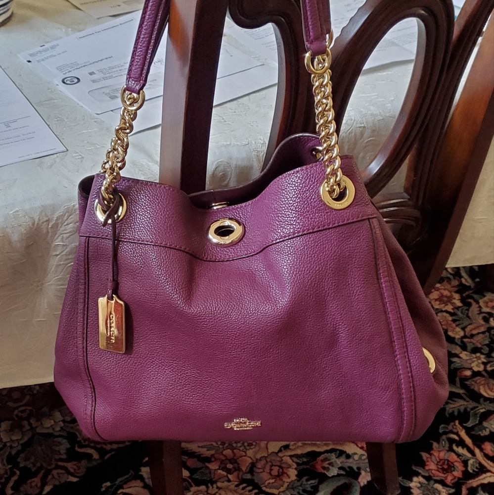 Coach merlot purple purse